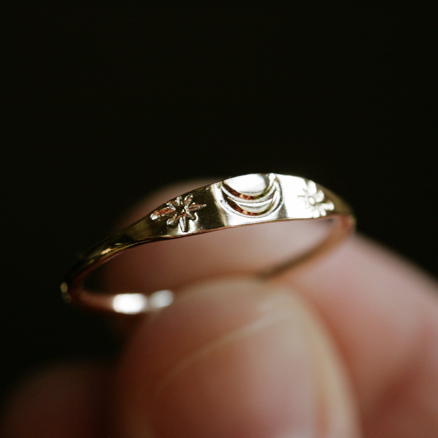celestial gold ring