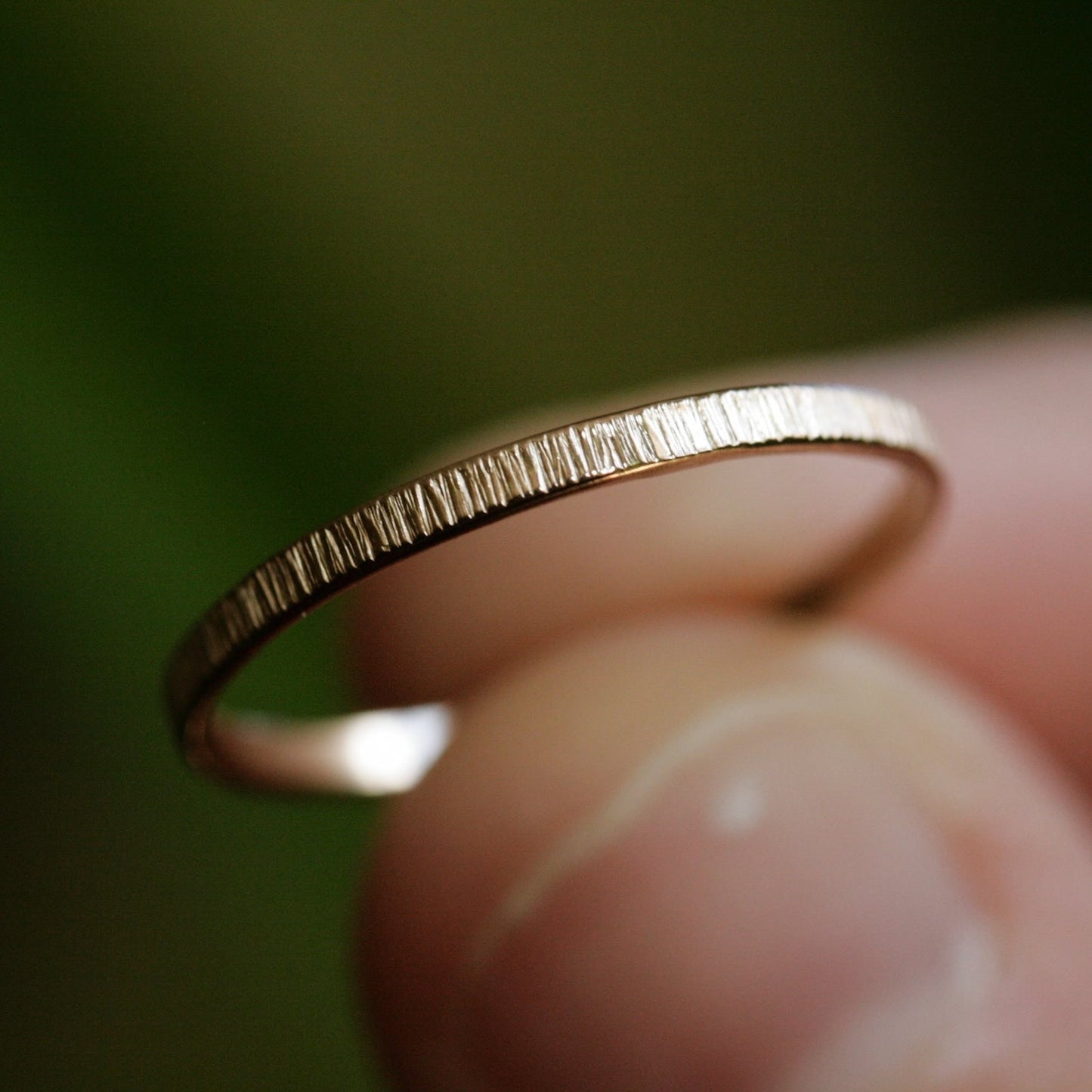 textured line ring