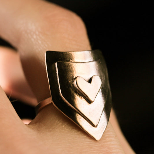 Shield of Love ring
