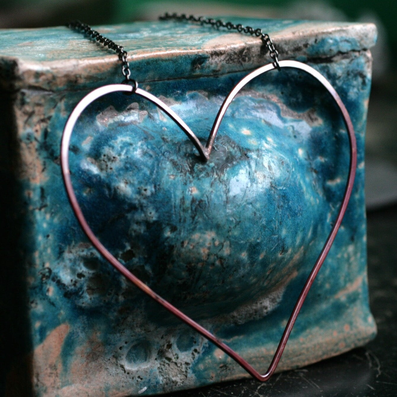 extra large heart necklace
