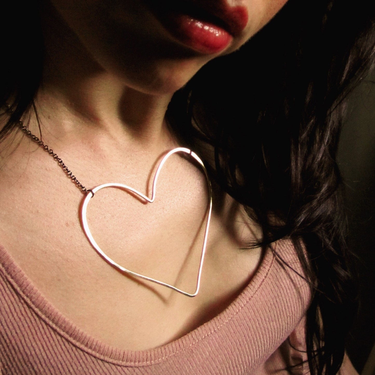 big heart necklace