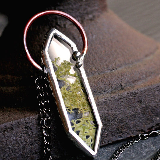 real moss necklace