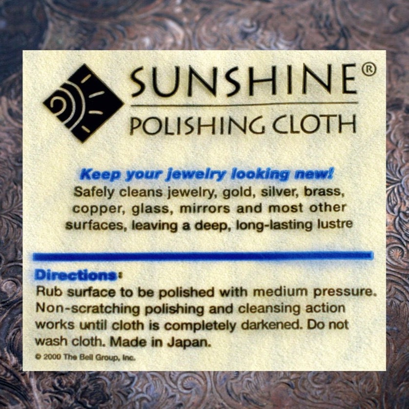 Sunshine Polishing Cloth for Silver Gold Brass Copper Jewelry