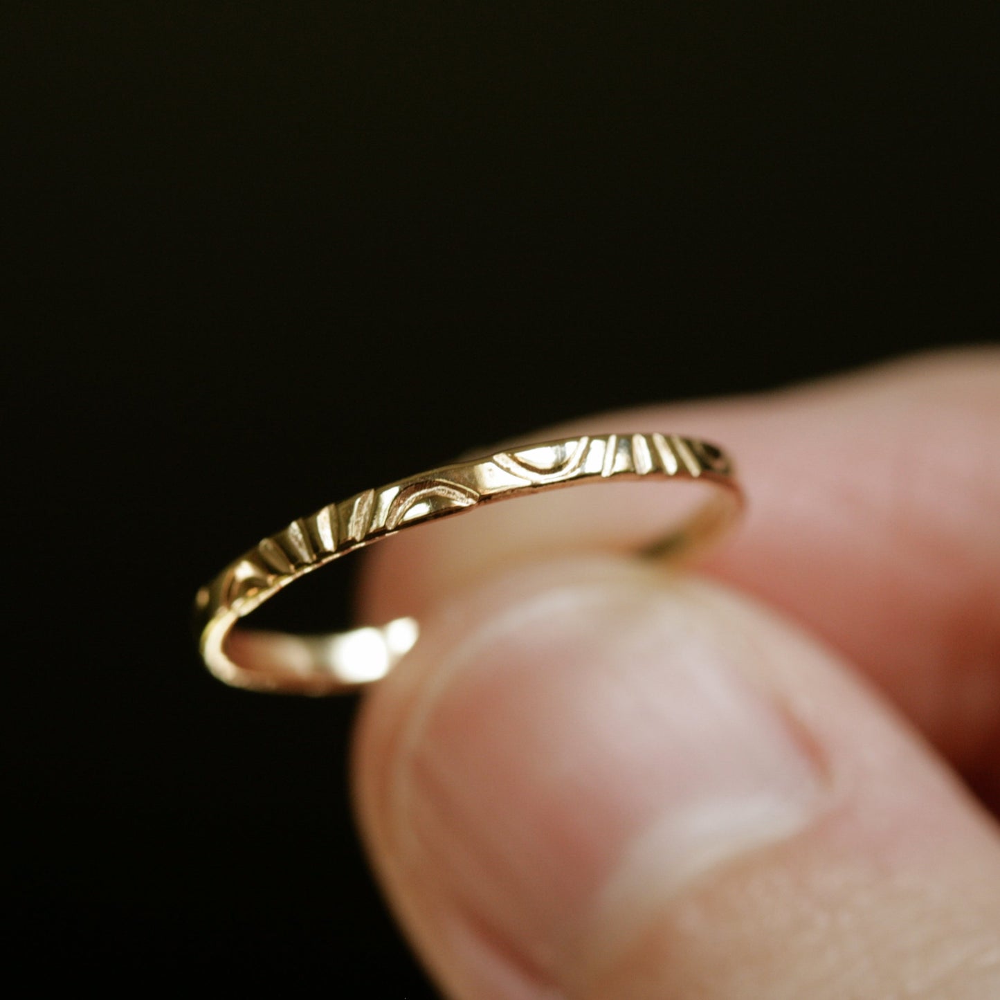 solid gold sun ring