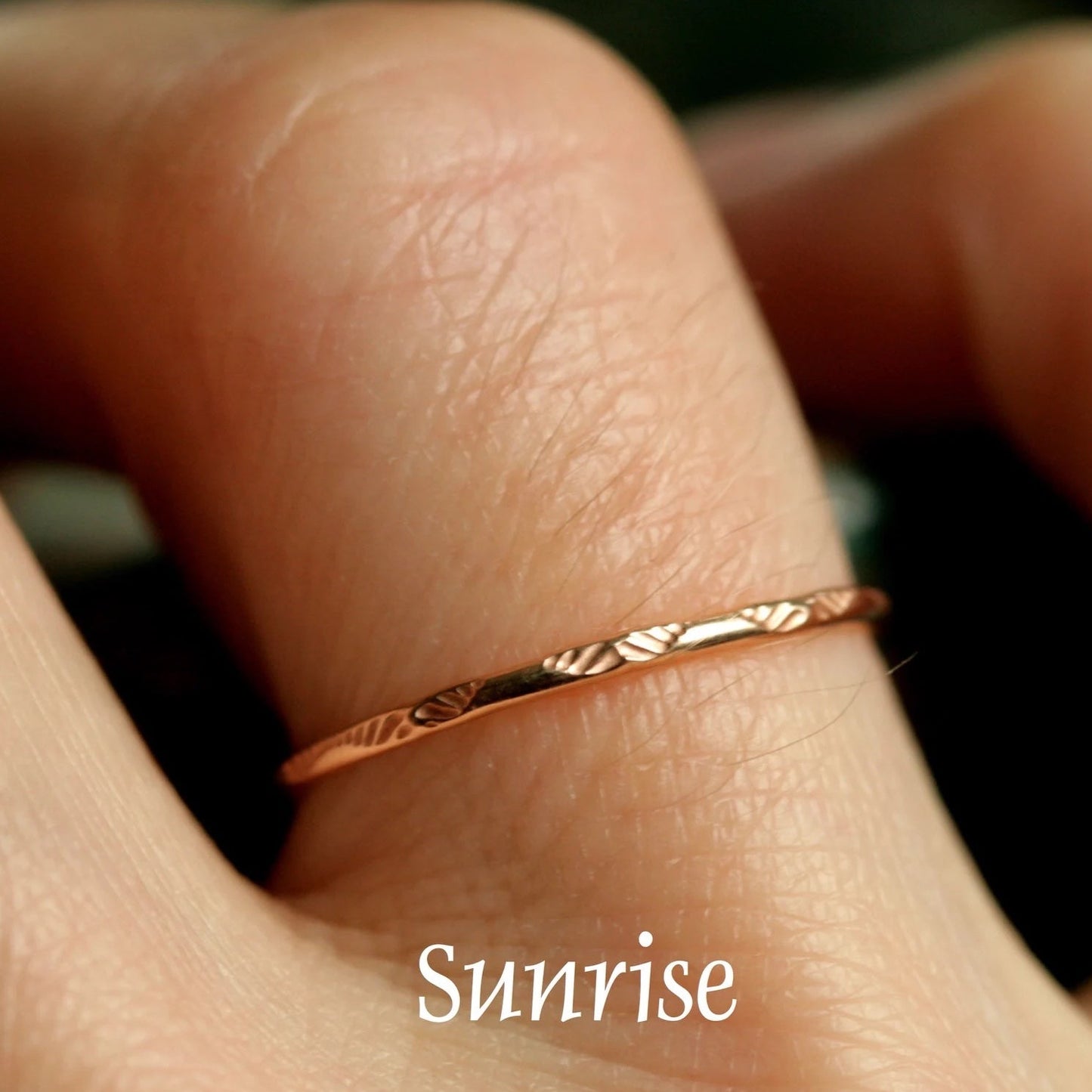 dainty sunrise ring