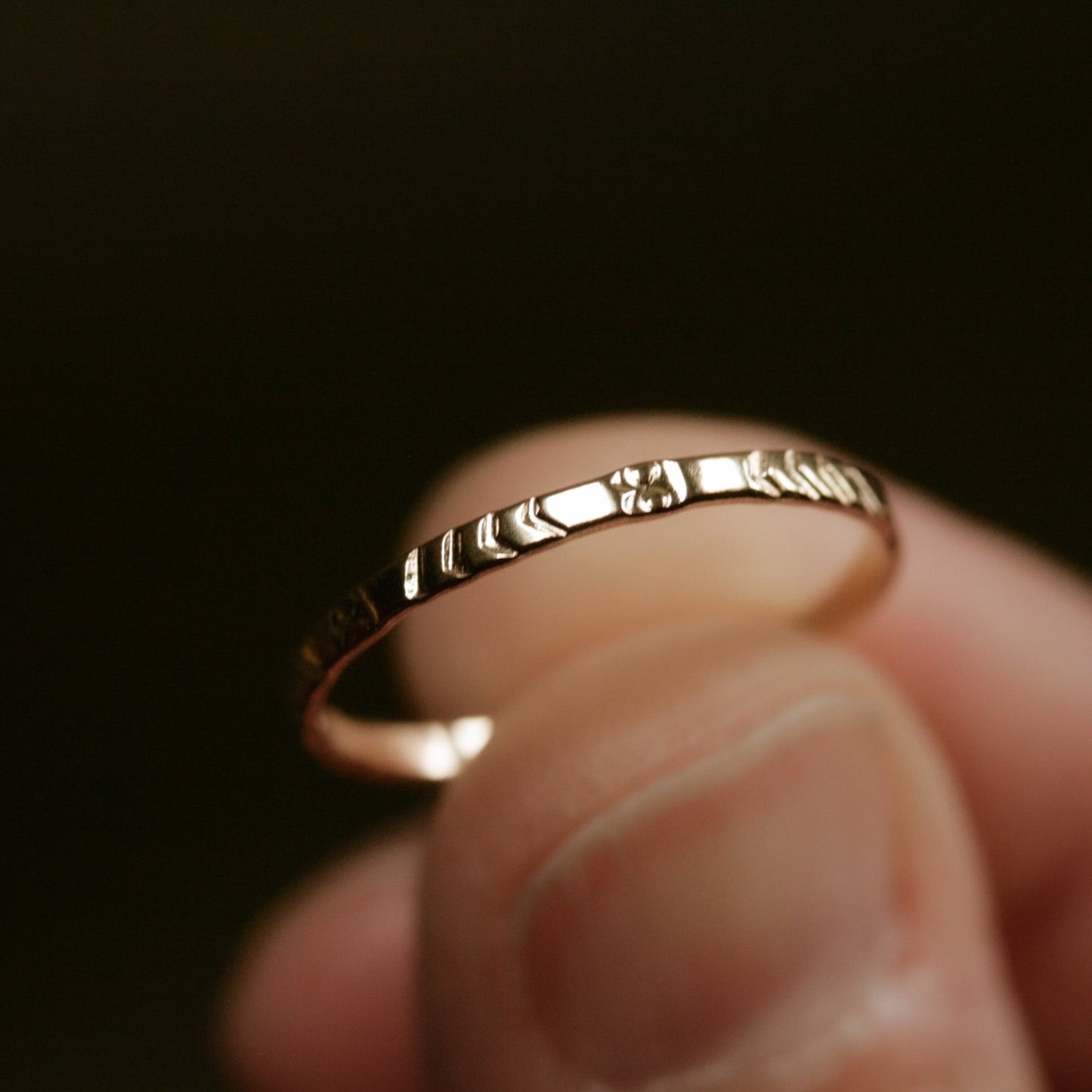 textured stacking ring