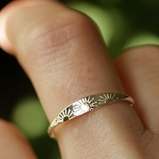 Silver Sunshine ring