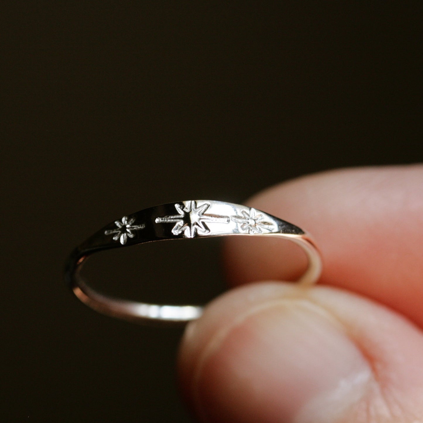 Silver Starshine ring