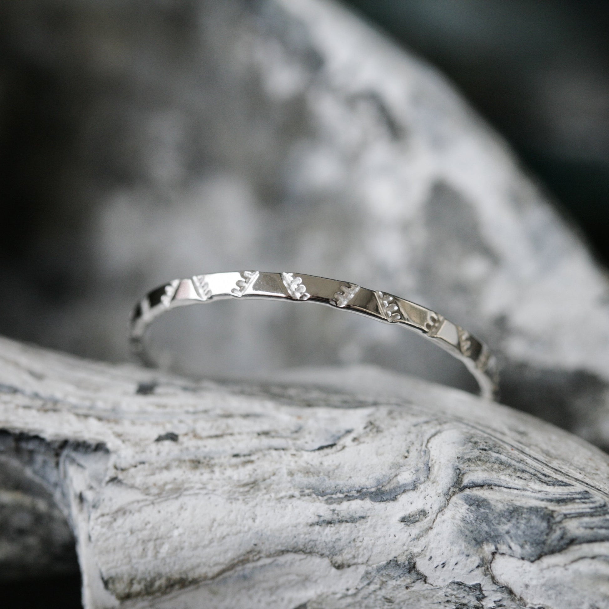 silver stacking ring