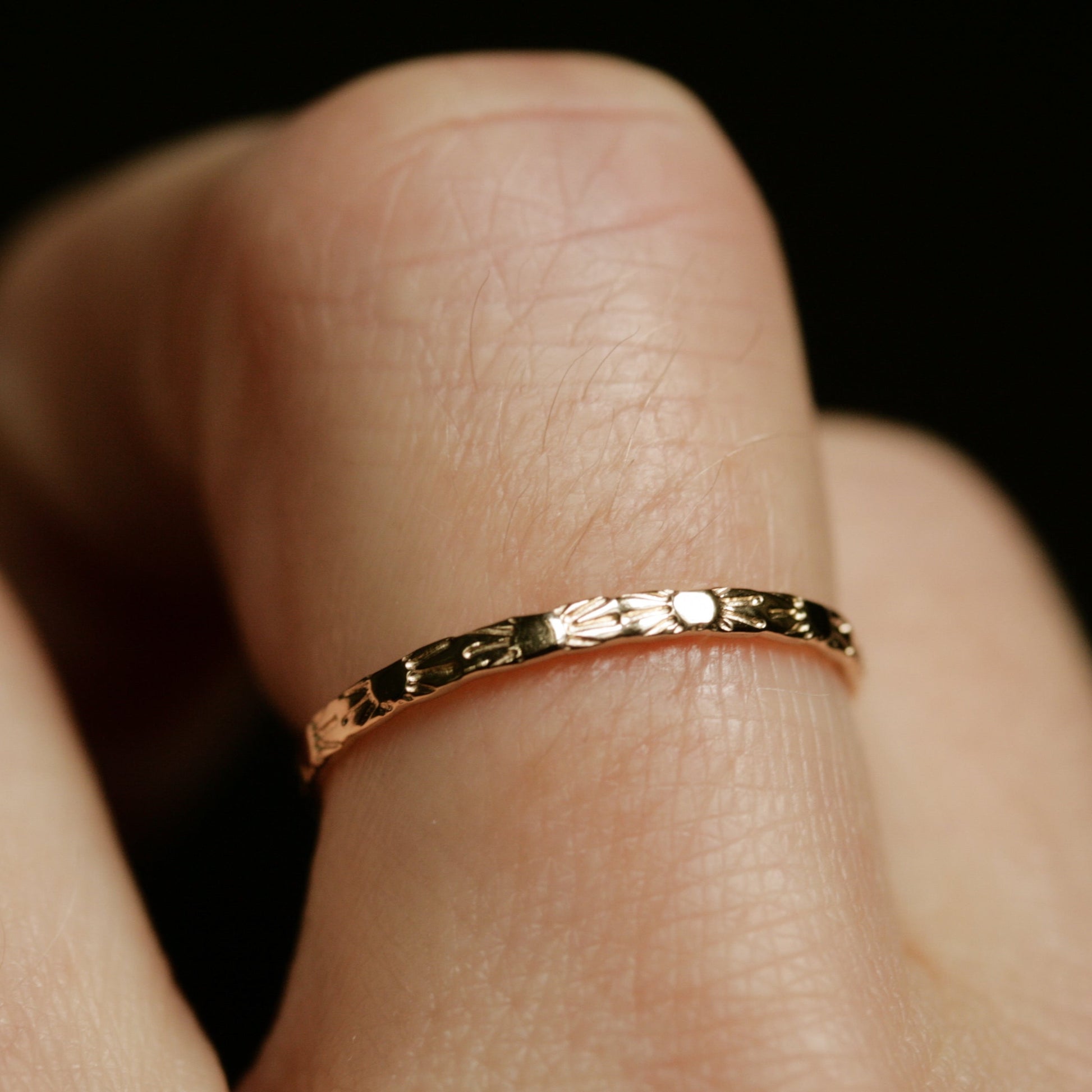 gold sun ring