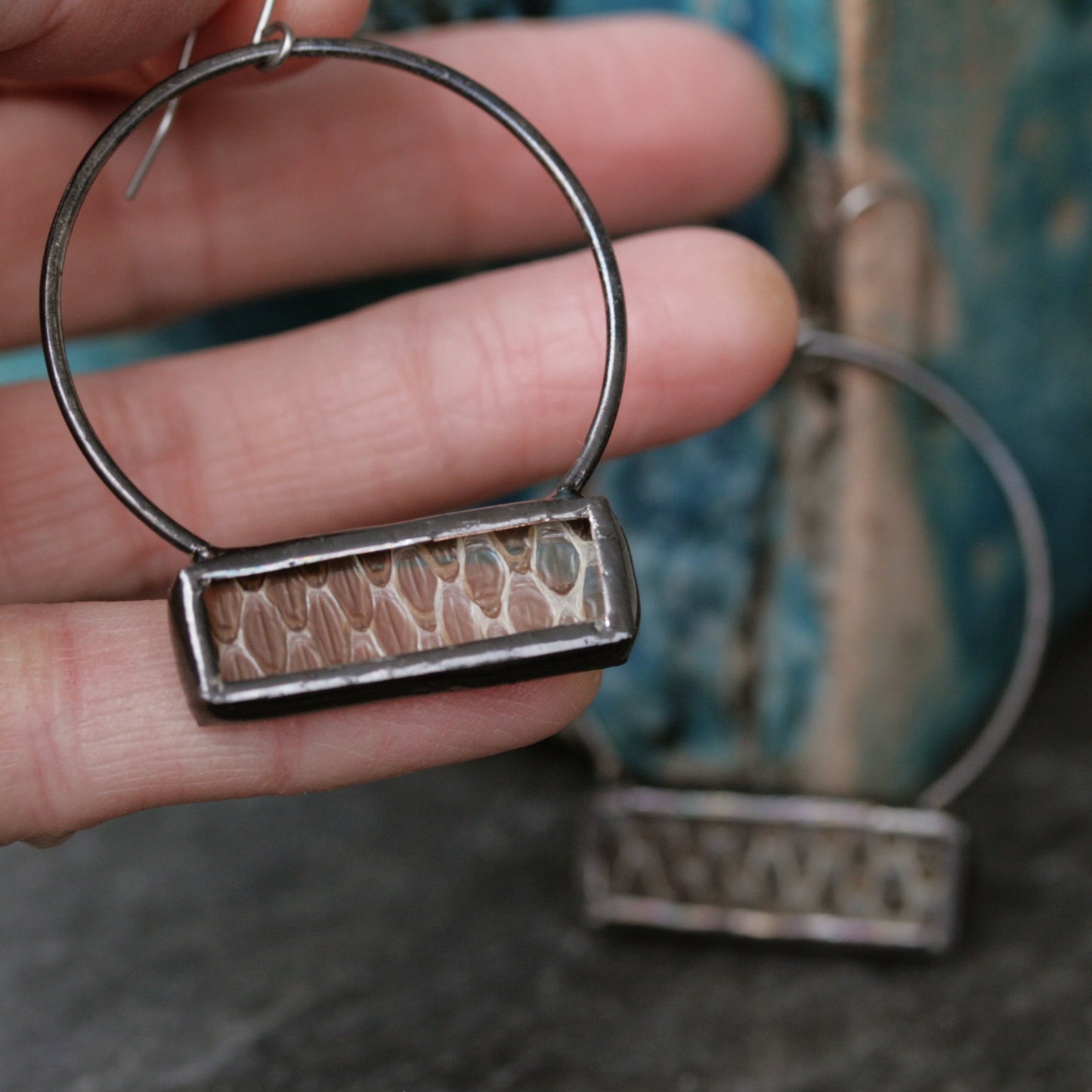 Snakeskin Hoops