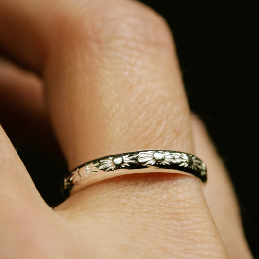 silver sunshine ring