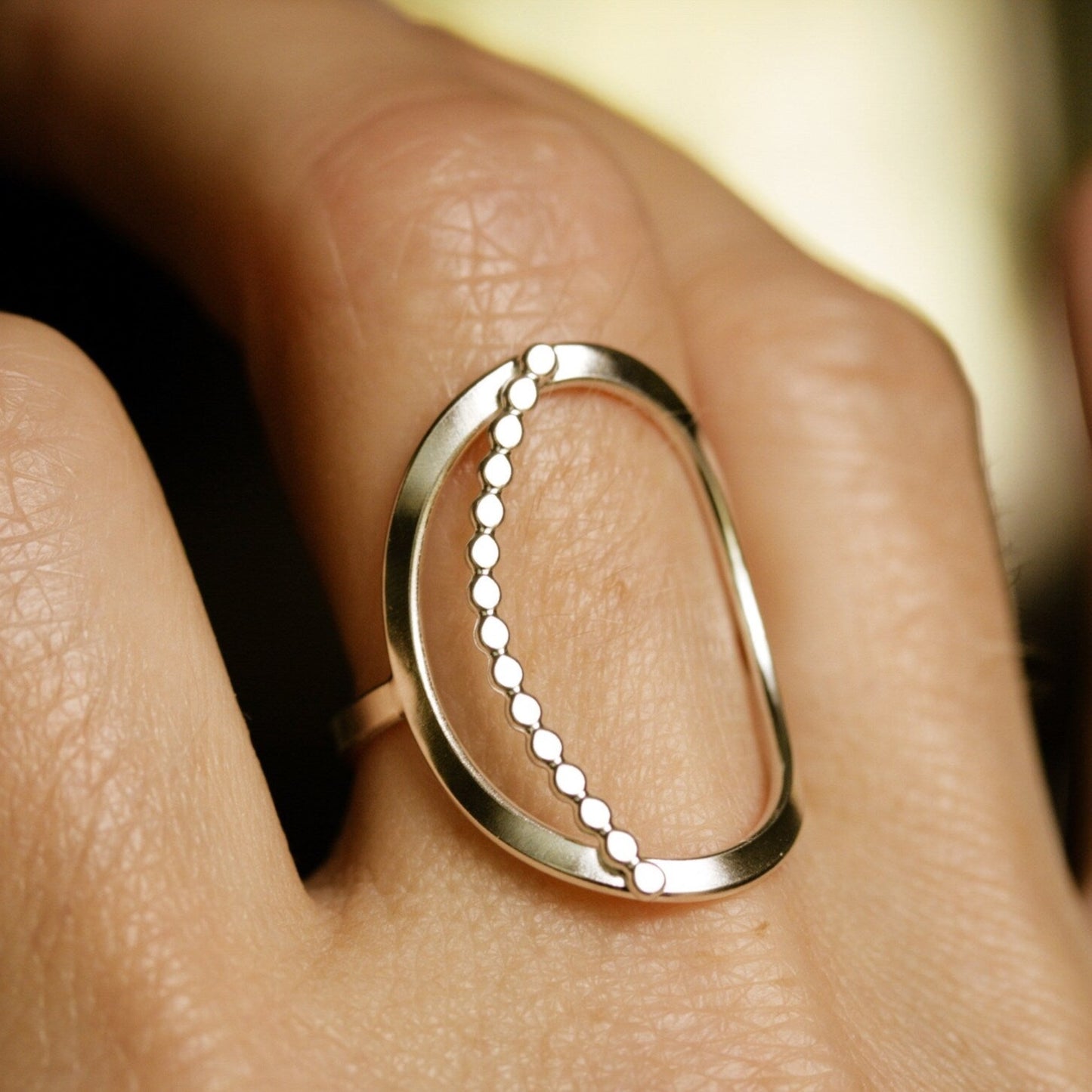 Raindrop Circle ring