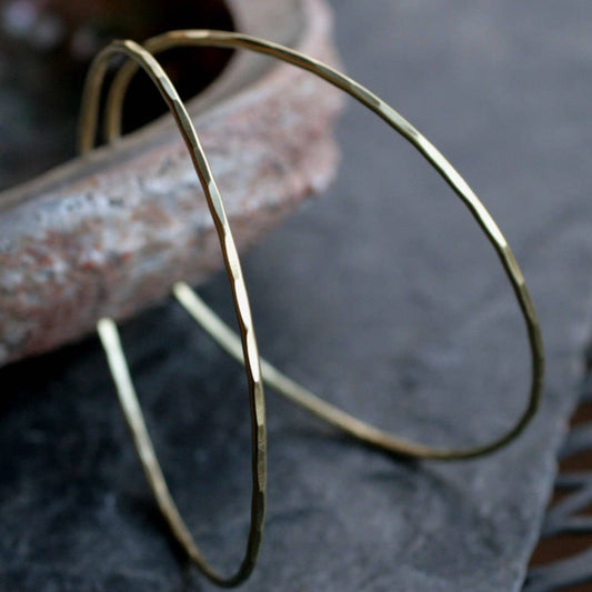 gold hoop earrings