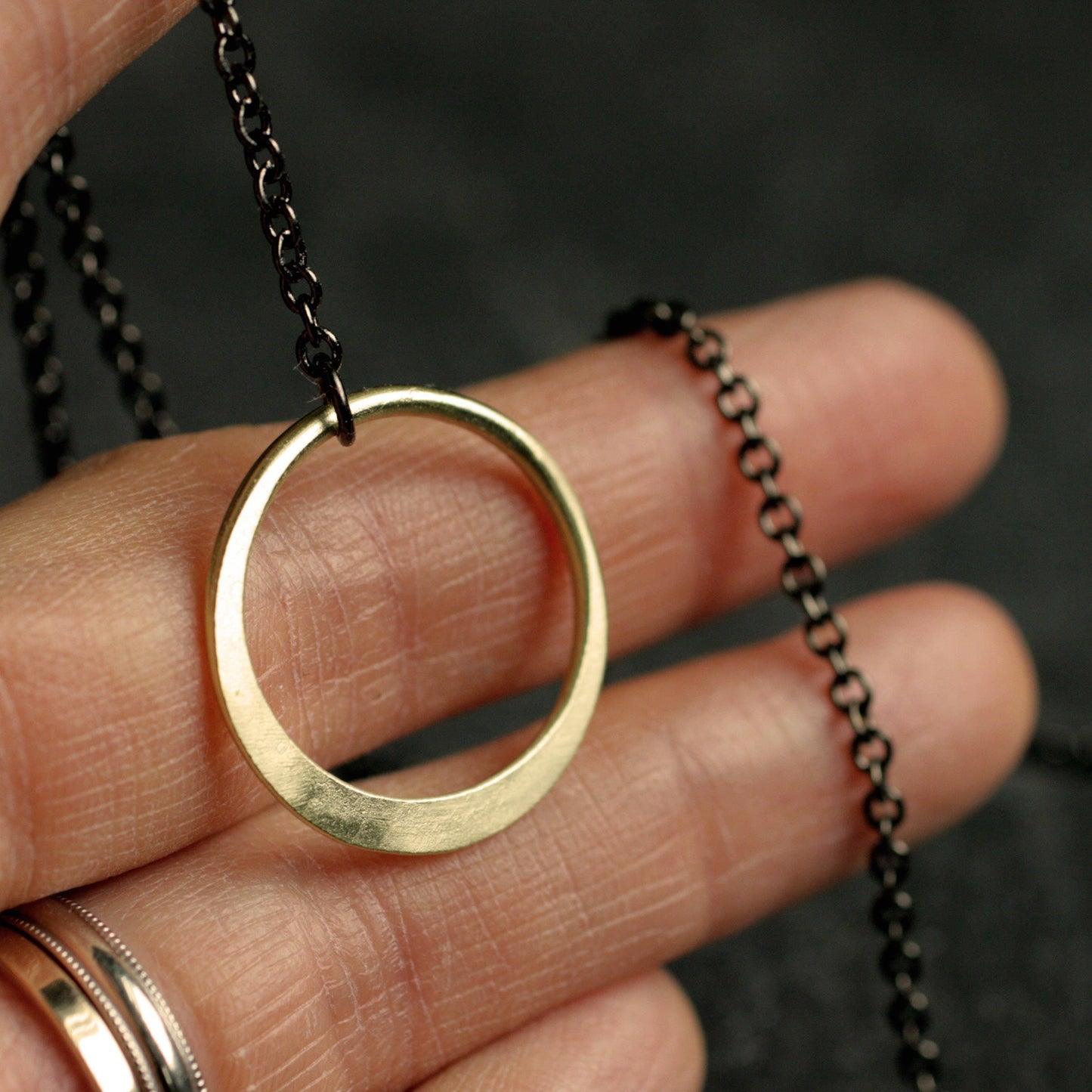 handmade circle necklace