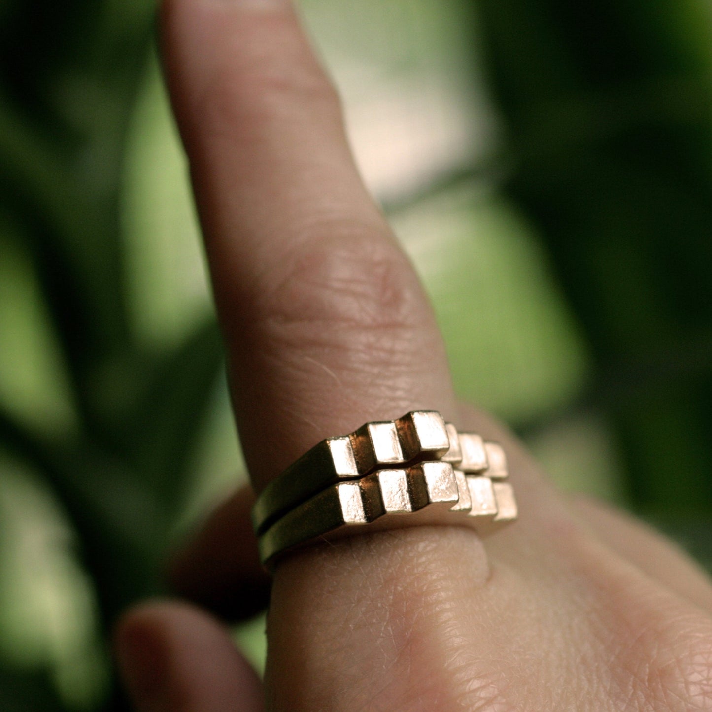 geometric stacking rings