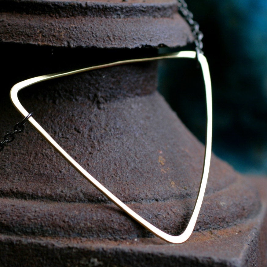 open triangle pendant