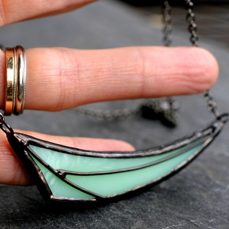 mint green pendant