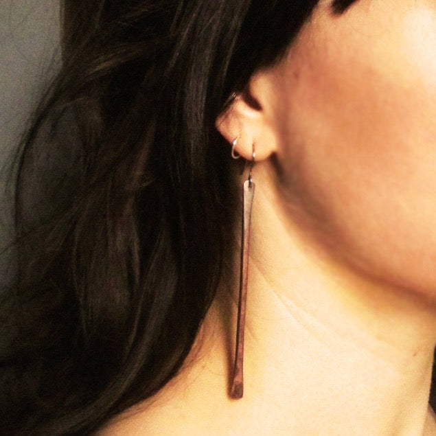 long stick earrings