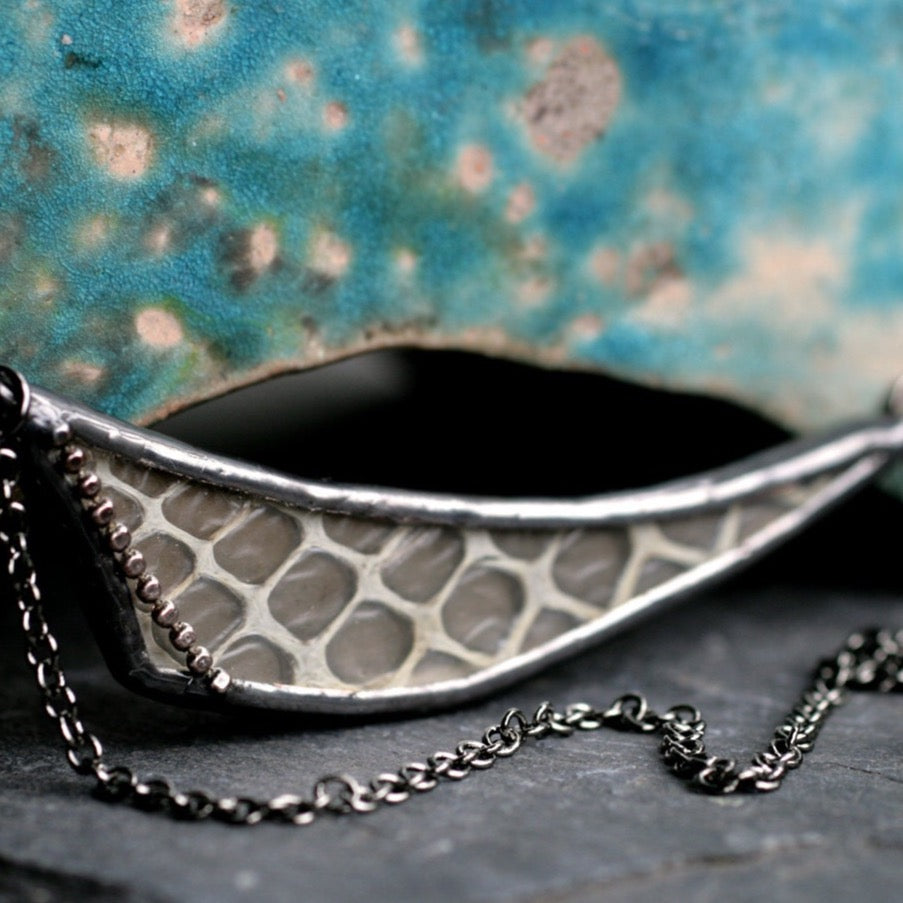 Snakeskin Dart necklace