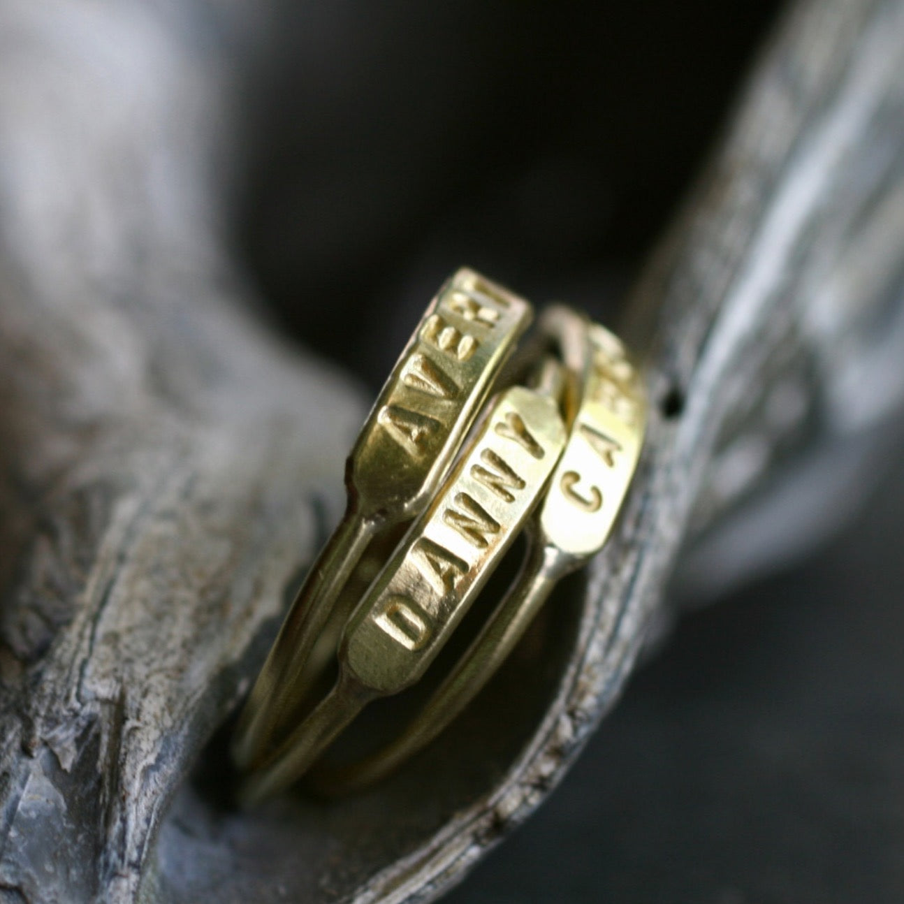Buy/Send Personalised Name Engraved Minimal Ring Online- FNP
