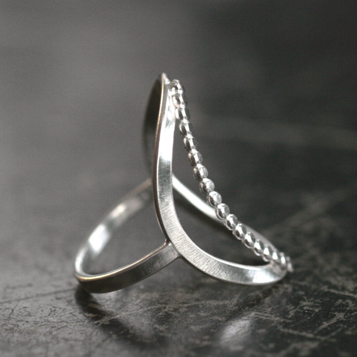 Raindrop Circle ring