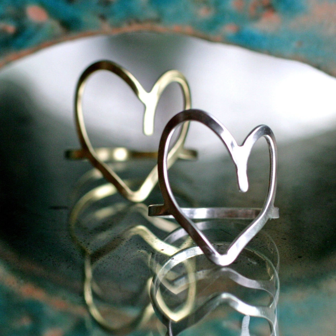 big heart rings